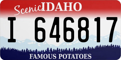 ID license plate I646817