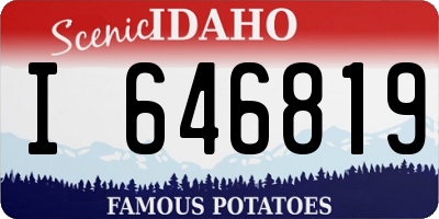 ID license plate I646819
