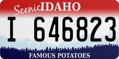 ID license plate I646823