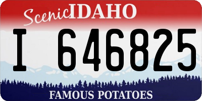 ID license plate I646825
