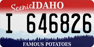 ID license plate I646826