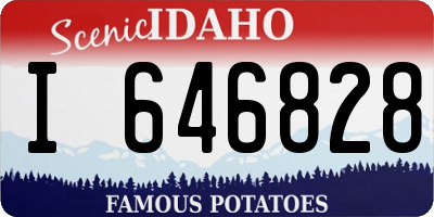 ID license plate I646828