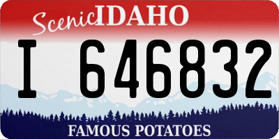 ID license plate I646832