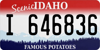 ID license plate I646836
