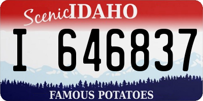 ID license plate I646837