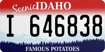ID license plate I646838