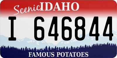 ID license plate I646844