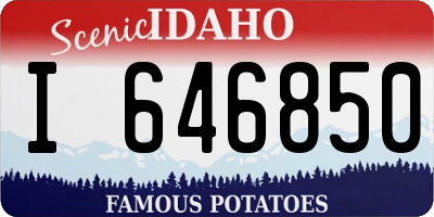 ID license plate I646850