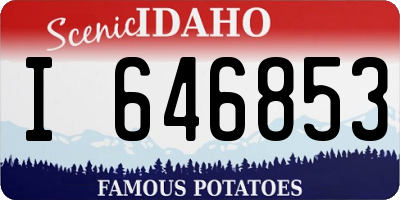 ID license plate I646853