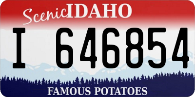 ID license plate I646854