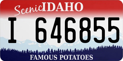 ID license plate I646855