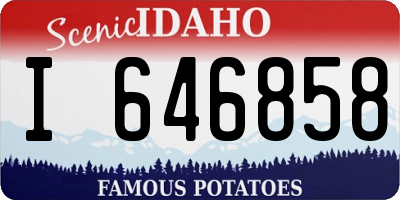 ID license plate I646858