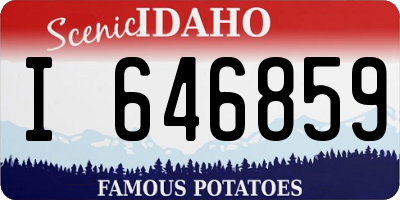 ID license plate I646859