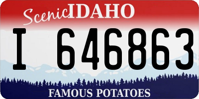 ID license plate I646863