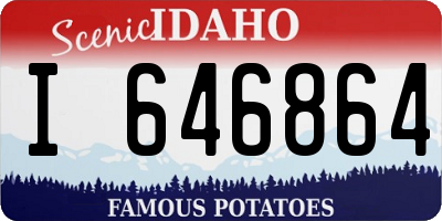 ID license plate I646864