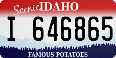 ID license plate I646865