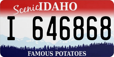 ID license plate I646868