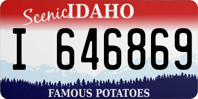 ID license plate I646869