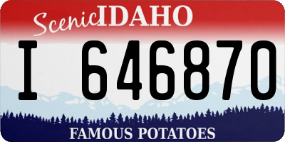 ID license plate I646870