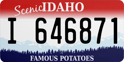 ID license plate I646871