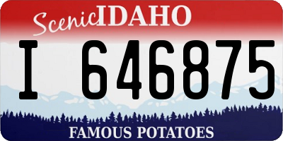 ID license plate I646875