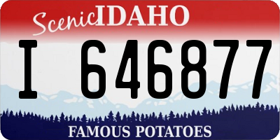 ID license plate I646877