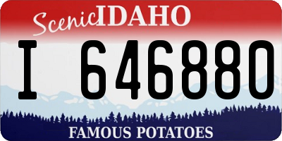 ID license plate I646880