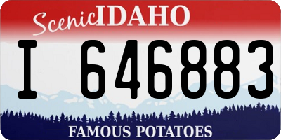 ID license plate I646883