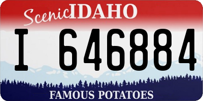 ID license plate I646884