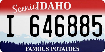 ID license plate I646885