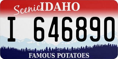 ID license plate I646890