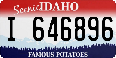 ID license plate I646896