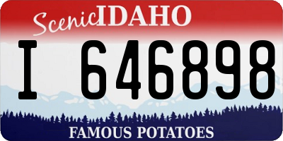 ID license plate I646898