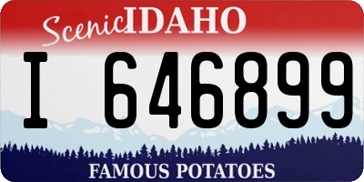 ID license plate I646899