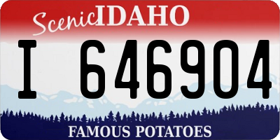 ID license plate I646904
