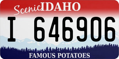 ID license plate I646906