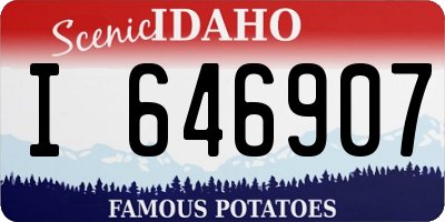 ID license plate I646907