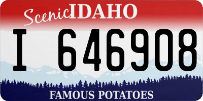 ID license plate I646908