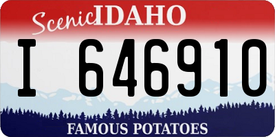 ID license plate I646910