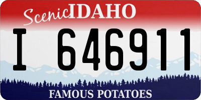 ID license plate I646911