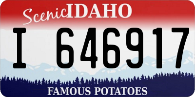 ID license plate I646917