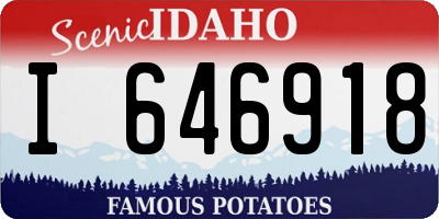 ID license plate I646918
