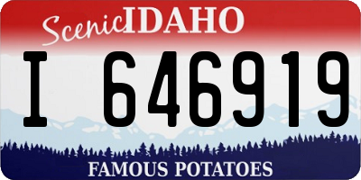 ID license plate I646919