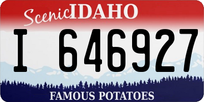 ID license plate I646927