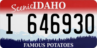 ID license plate I646930