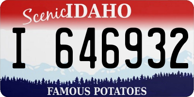 ID license plate I646932