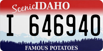 ID license plate I646940