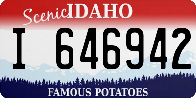 ID license plate I646942