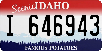 ID license plate I646943