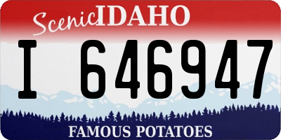 ID license plate I646947